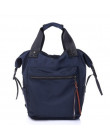 Moda Nylon wodoodporny plecak kobiety duża pojemność torby szkolne na co dzień, w jednolitym kolorze, podróżny plecak na laptopa