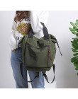 Moda Nylon wodoodporny plecak kobiety duża pojemność torby szkolne na co dzień, w jednolitym kolorze, podróżny plecak na laptopa