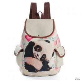 Miyahouse Cartoon zwierząt plecak szkolny dla nastoletnich dziewcząt pościel materiał Cute Panda drukowane plecak ze sznurkiem k