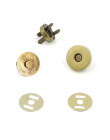 5 zestaw klasyczne jakości okrągły magnetyczny zapięcie do torby metalowe srebrne torebki zatrzaski zamknięcia przycisk zatrzask