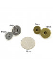 5 zestaw przenośny metalowe okrągłe Zapięcia magnetyczne do torby torebki zatrzaski zamknięcia, 14mm, 18mm srebrny przycisk torb