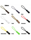 10 sztuk na zamek błyskawiczny ściągacz koniec Fit liny Tag torba akcesoria Fixer Zip przewód Tab wymiana klip złamane klamra to
