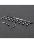 10 sztuk w stylu Punk Piercing nos wargi biżuteria ciało biżuteria dla mężczyzn kobiety szpilki 1.8mm Pick Drop Shipping