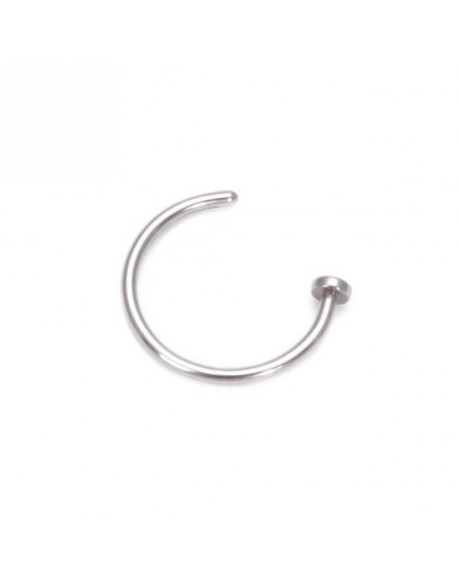 , 6mm, 8mm, 10mm, małe cienkie ze stali chirurgicznej nos Lip otwarty pierścień Hoop typu C Hoop Piercing stadniny ciało biżuter