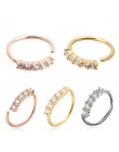Shellhard Trendy 5 kryształy nos pierścień Vintage Rhinestone ze stali nierdzewnej kółko do nosa dla kobiet Femme biżuteria Bijo