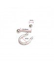 1pc nowy CABI Piercing Tragus chrząstka pierścień Helix biżuteria Labret Piericngs 0.8x8mm tytanu wieża płata Piercing ciało biż