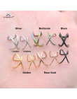 Modne klipsy nausznice dla kobiet kolczyk ze stali nierdzewnej chrząstka ucha pierścień krzyż piercing