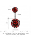 QCOOLJLY New Brand AAA Zircon Style Crystal Body Jewelry Belly Button Ring Body Piercing Navel Piercing Silver Color Ombligo