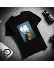 owa bawełniana Harajuku estetyki Tshirt Sexy kwiaty z piór druku z krótkim rękawem topy i koszulki moda na co dzień para T Shirt