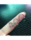 UVW037 1 pc Trendy ze stali chirurgicznej w kształcie litery C segmentu Tragus fałszywe przegrody nosa pierścienie stadniny Heli