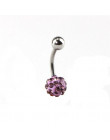 ZN 1 Pc srebrny Labret wargi pierścionek z cyrkonią anodowane wewnętrznie gwintowane Prong klejnot Monroe 16G Tragus Helix Ear P