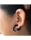 12 sztuk akrylowe spiralne zatyczki do uszu rozciąganie zwęża ciało biżuteria hurtownia akrylowe zatyczki do uszu fałszywe ucho 