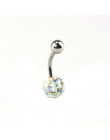 ZN 1 Pc srebrny Labret wargi pierścionek z cyrkonią anodowane wewnętrznie gwintowane Prong klejnot Monroe 16G Tragus Helix Ear P