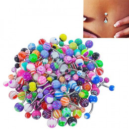 30 sztuk/zestaw kolorowe Sexy Belly barów Body Piercing pierścionek pępka brzana biżuteria wargi Piercing Unisex moda biżuteria