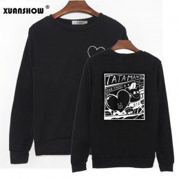 XUANSHOW 2019 Unisex bluzy Kpop klub mody bluzy z kapturem z polaru bluza Harajuku Moletom Plus rozmiar S-5XL