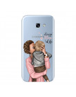 Stylowe silikonowe etui na telefon ozdobna grafika przedstawiająca mamę z dzieckiem ochronne pokrowce na smartphony