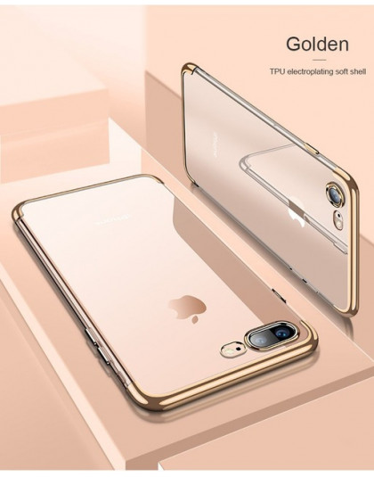 Poszycia przezroczysty futerał silikonowy dla iPhone XS Max XR X etui na iPhone 6 6 S 7 8 Plus XR torba na telefon komórkowy prz