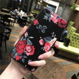 Różowy biała róża kwiat silikonowe całego ciała etui do iPhone 8 7 6 6 s 5 5S Case miękka obudowa telefoniczna tylna pokrywa dla