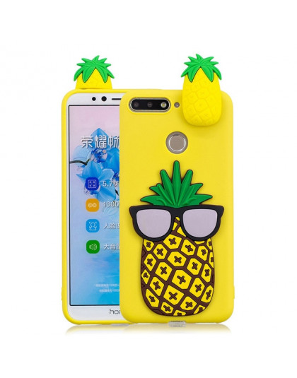 Etui na telefon oryginalne silikonowe gumowe w ananasy pandy czarne żółte różowe