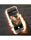 Dla iPhone 7 8 Plus Light Up lampa błyskowa do selfie etui na telefon zdjęcie wypełnić światło artefakt dla iPhone 7 plus X 6 6S
