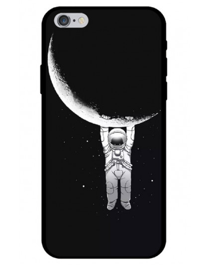 Astronauta przypadku dla Coque iPhone 8 przypadku przestrzeń księżyc planeta gwiazda miękkie etui z termoplastycznego poliuretan