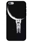 Astronauta przypadku dla Coque iPhone 8 przypadku przestrzeń księżyc planeta gwiazda miękkie etui z termoplastycznego poliuretan