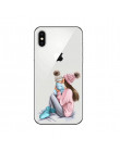 Vogue mody uroczy malarstwo kobiety miękkiego silikonu telefon skrzynki pokrywa dla IPhone 5 5S SE 6 6 s 7 8 PLUS X XR XS MAX se