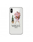 Vogue mody uroczy malarstwo kobiety miękkiego silikonu telefon skrzynki pokrywa dla IPhone 5 5S SE 6 6 s 7 8 PLUS X XR XS MAX se