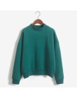 Sprzedaż hurtowa M-XXL śliczne kobiety swetry sweter 9 kolory 2019 jesień płaszcz zimowy luźny polar gruba dzianina bluza kobiet