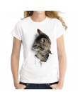 Czarodziejki 3D kot drukuj Casual Harajuku kobiety koszulka letnia koszulka z krótkim rękawem na co dzień wokół szyi tanie ubran