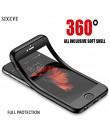 Luksusowe 360 pełna ochrona ciała futerał na telefon dla iphone 6 S 6 S 7 8 X XS Max XR 5 5SE 6 Plus 6 SPlus 7 Plus 8 Plus miękk