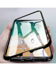 Nowa luksusowa magnetyczne kılıf na Samsung Galaxy S8 S9 Plus S7 krawędzi uwaga 8 9 jasne komórkowy szkło hartowane do telefonu 