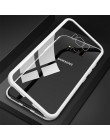 Nowa luksusowa magnetyczne kılıf na Samsung Galaxy S8 S9 Plus S7 krawędzi uwaga 8 9 jasne komórkowy szkło hartowane do telefonu 