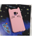 Luksusowy kot śliczny case do Samsung S8 galaxy S9 Plus S6 Samsung S7 krawędzi J3 J5 J7 Pro 2016 2017 silikonowe telefon komórko