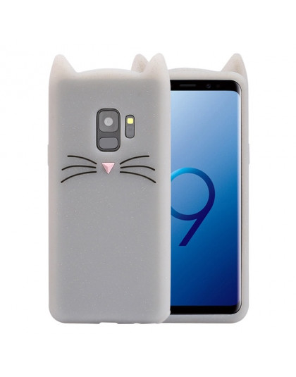 Luksusowy kot śliczny case do Samsung S8 galaxy S9 Plus S6 Samsung S7 krawędzi J3 J5 J7 Pro 2016 2017 silikonowe telefon komórko