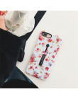 Rose Flower sprawach dla iPhone 7 6 S 6 S 8 Plus Coque luksusowe Flamingo marmuru Ring Finger skrzynka dla iPhone XS Max XR X Et