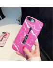 Rose Flower sprawach dla iPhone 7 6 S 6 S 8 Plus Coque luksusowe Flamingo marmuru Ring Finger skrzynka dla iPhone XS Max XR X Et