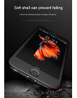360 pełna miękkiego silikonu Case dla iPhone 6 s 6 S 7 7 S iPhone 8 Plus X 9 XR XS Max 5 5S 5SE 6 Plus 6 SPlus 7 Plus 8 Plus tel