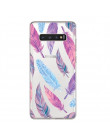 Ciciber moda Feather pokrywa dla Samsung Galaxy S9 S8 S7 S6 S10 S10e S10 + Edge Plus S5 mini telefon przypadki miękka TPU Coque 