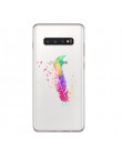 Ciciber moda Feather pokrywa dla Samsung Galaxy S9 S8 S7 S6 S10 S10e S10 + Edge Plus S5 mini telefon przypadki miękka TPU Coque 