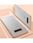Kılıf na Samsung Galaxy S6 S7 krawędzi S8 S9 S10 E Plus uwaga 8 9 A8 A7 A6 2018 A5 a3 2016 2017 poszycia Coque silikonowe jasne 