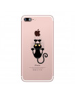 Ciciber śmieszne słodkie zwierząt kot Funda dla iphone 7 8 6 6S PLUS 5S SE miękkiego silikonu telefon skrzynki pokrywa iphone X 
