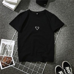 2018 moda Harajuku T koszula kobiety list wydrukowano Hip Hop T Shirt bawełna O Neck z krótkim rękawem koreański styl topy tee N