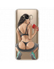 Luksusowe Sexy kobieta Coque dla Samsung Galaxy J2 J3 J5 J7 Prime S5 S6 S7 krawędzi S8 S9 Plus A3 a5 A6 A8 uwaga 8 9 2016 2017 2