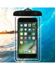 Uniwersalny pływać Luminous wody dowód telefon uszczelnienie pasek do nurkowania ochrony etui na Huawei P8 P9 P10 P20 Lite Pro h