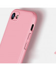 Gładka Macaron twardy przód z przodu 360 skrzynki pokrywa dla iPhone 8 7 6 6 s Plus X 10, odporna na wstrząsy, pełna pokrycie ci