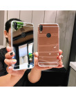 Miękkie telefon komórkowy etui na Huawei P30 P20 Mate20 Pro Lite Nova4 Y9 2019 P smart plus Honor 8A 8C 10 grać lustro Ultra cie