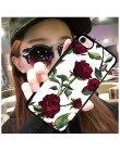 Róża kwiatowy etui na telefon dla iPhone X 7 8 Plus size kobiety przypadku kwiat krzemu miękka TPU Case dla iPhone 5S SE 6 6 S P