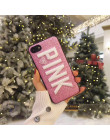 Kobiety Victorias różowy Glitter gwiazda piasek etui na telefony dla iPhone 6 6s 7 8 Plus X Xs Max Xr miękkie haft anioł tajne o