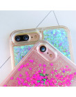 KISSCASE Glitter Bling ruchome piaski etui na telefony dla iPhone 6 s 6 5S 5 SE 4S 4 8 7 luksusowych płynącej dziewczęcy etui na